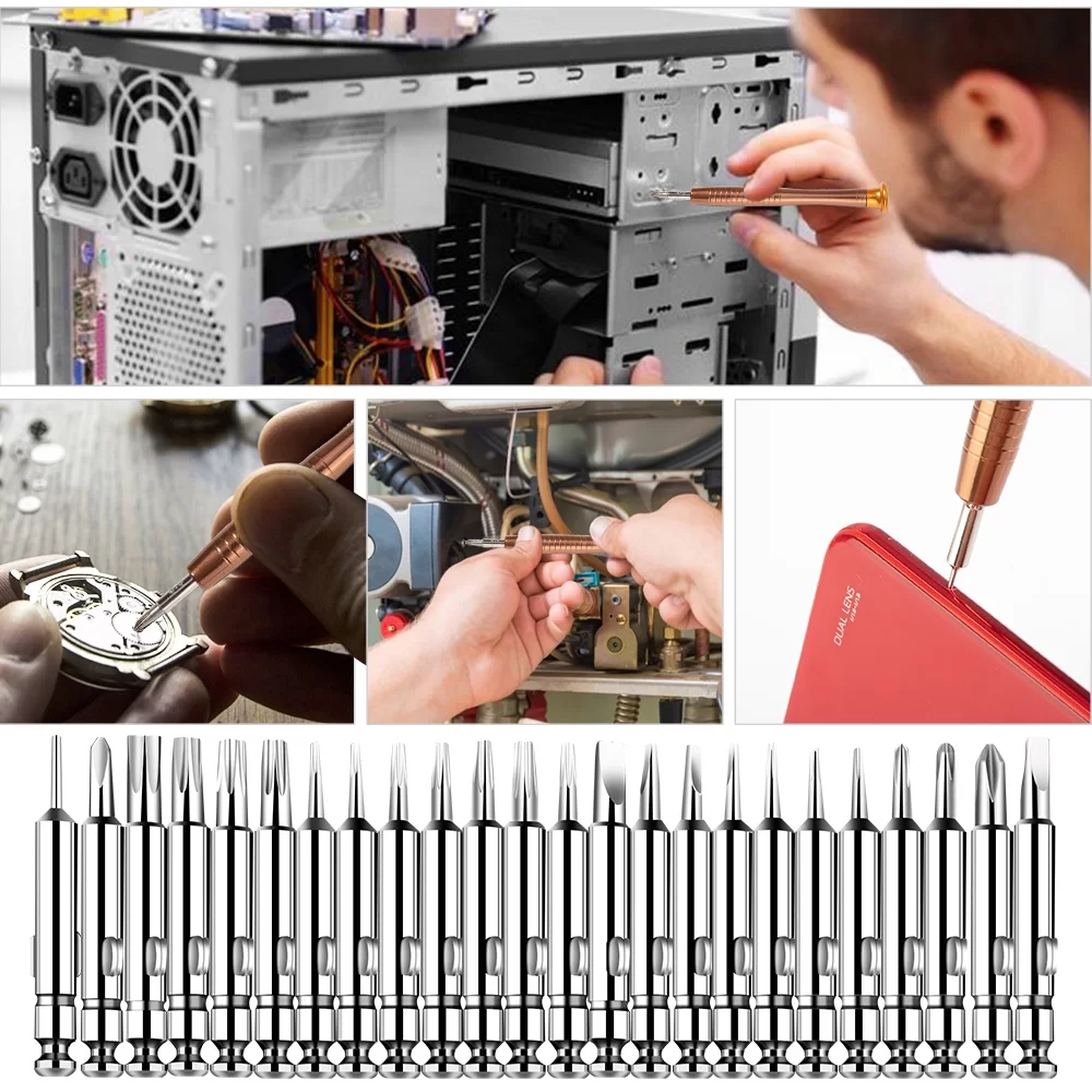 Picture of 27 in 1 Magnetic Suction Portable Wallet Type Screw Driver Set Mobile Phone Tablet Maintenance Tool